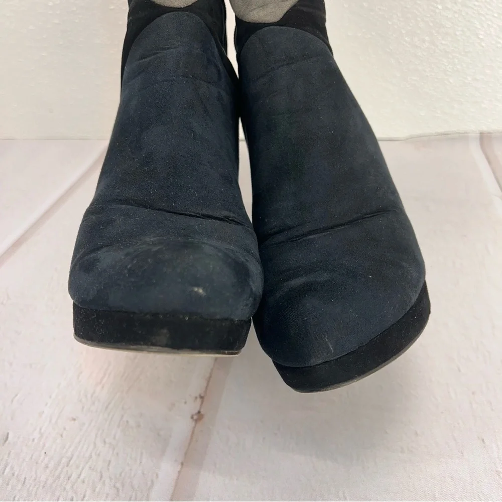 Madden Girl Deeon Knee High Block Heel Boots Women’s Size‎ 7 | Colorblock